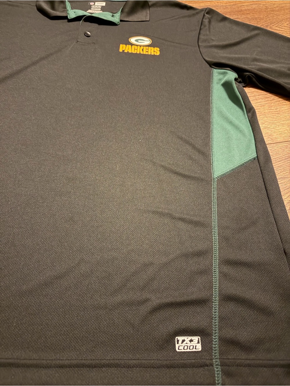 NFL Green Bay Packers Men's Black Performance Polo Shirt XL - Picture 5 of 9